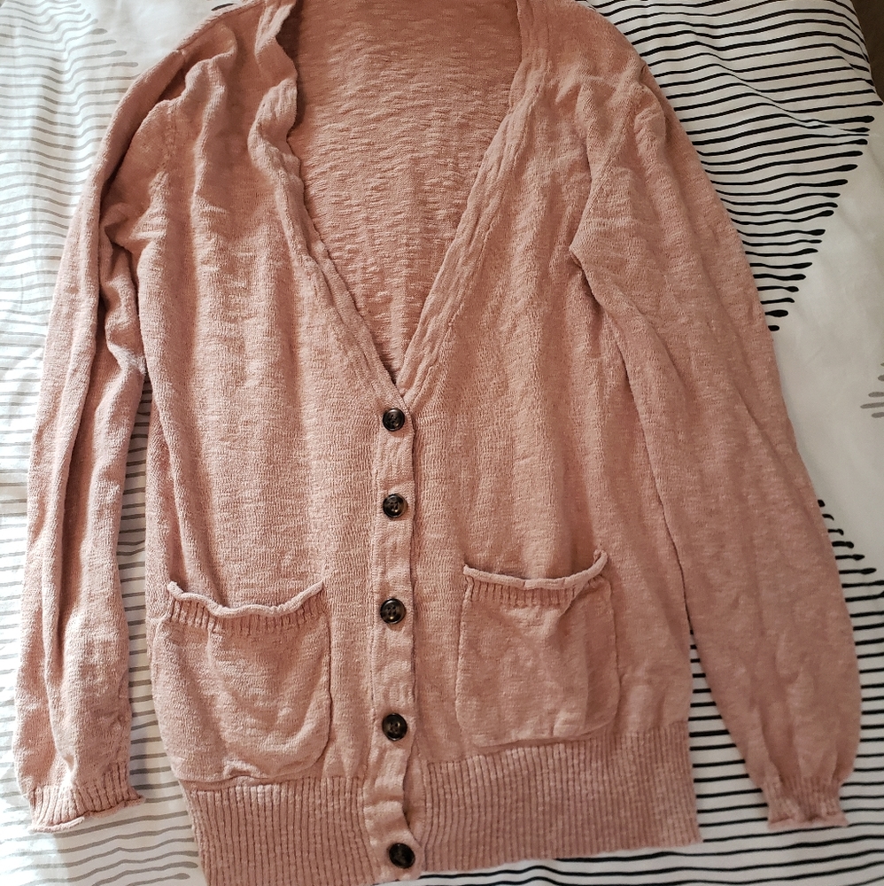 Cozy Blush Cardigan